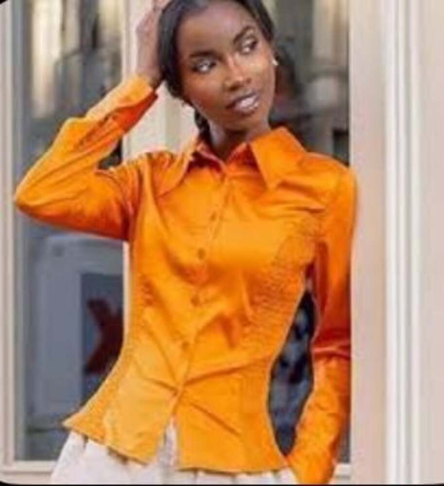 Burnt Orange Button Down from The Drop XXL NWT